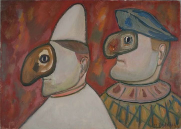  Maschere. Pulcinella e Arlecchino